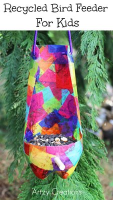Recycled Bird Feeder for Kids